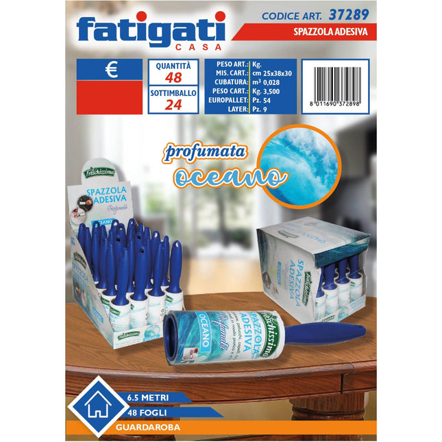 SPAZZOLA ADESIVA 48 FOGLI MT.6,5 OCEANO Fatigati