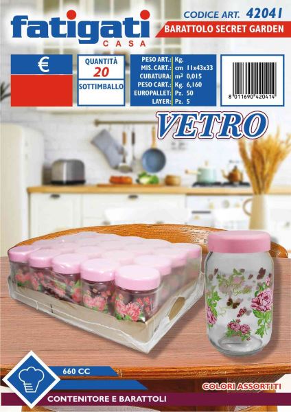 Barattolo Vetro Cc.660 Dec.Secret Ga-8011690420414