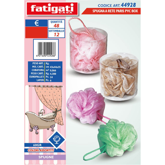 SPUGNA A RETE PARIS PVC BOX GR.60