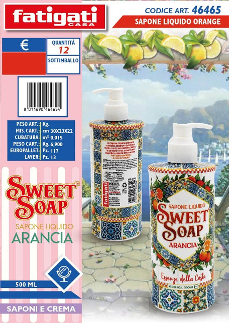 SAPONE LIQUIDO ML.500 ORANGE SWEET Fatigati