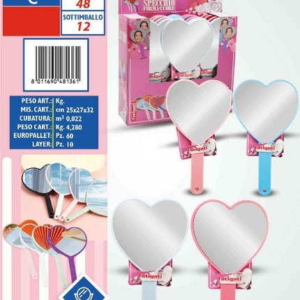 SPECCHIO A FORMA CUORE CM.22 Fatigati
