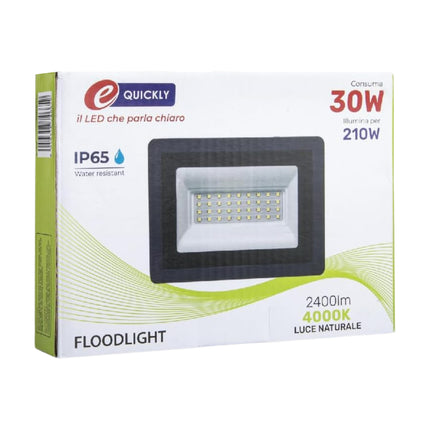 Proiettore Led 30W 4000K 2400Lm eQuickly