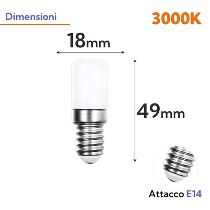 Lampada LED T26 4W Bianco Caldo 3000K Non Dimmerabile – E-QUICKLY eQuickly