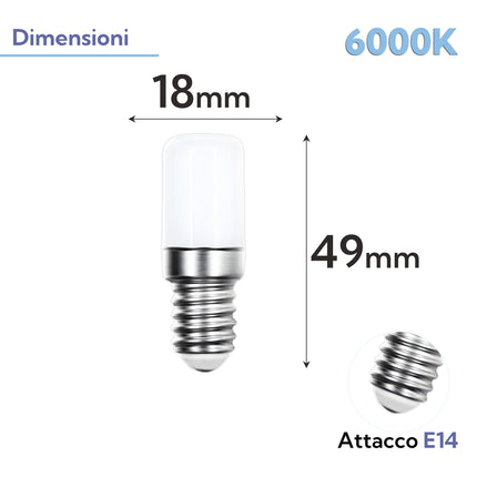 Lampada LED T26 4W Bianco Freddo 6000K Non Dimmerabile – E-QUICKLY eQuickly
