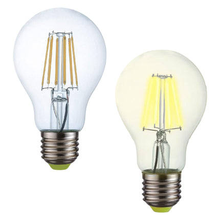 Lampadina LED E27 a Filamento 10W | Luce Naturale 4000K | Design Vintage & Alta Luminosità Kit da 2 (Convenienza) eQuickly