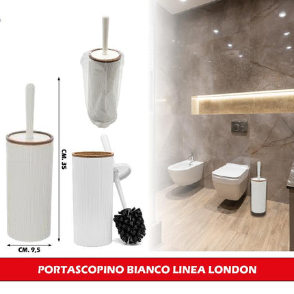Portascopino in Ceramica Linea Color, Linea Texas, Linea London e Linea Arizona per il bagno elegante