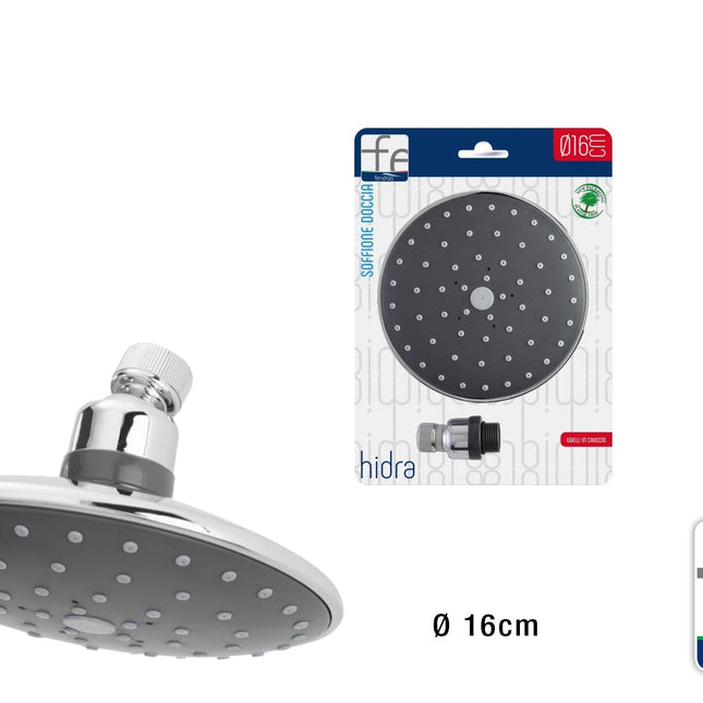 Doccetta Doccia Tondo Cm.16 In Abs Cromo-8033237820303