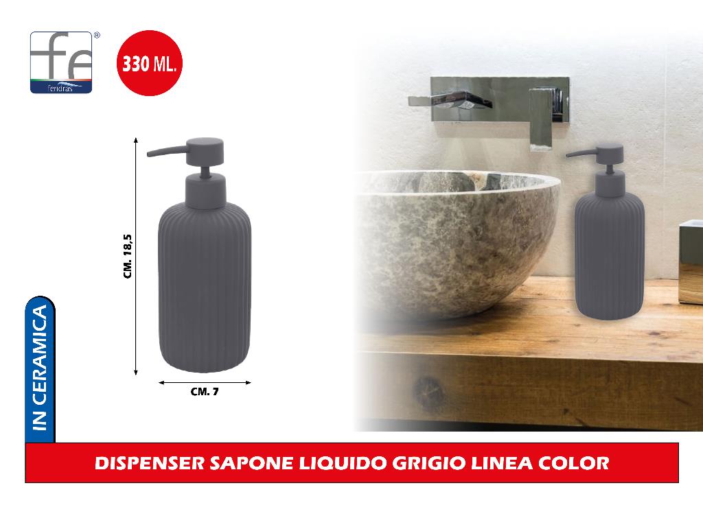 Dispenser sapone da bagno in plastica design moderno H 13 cm - Star Dispenser sapone da bagno in plastica design moderno H 13 cm - Star
