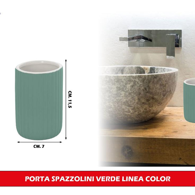 Porta Spazzolini in Plastica e ABS Linea Color, London e Texas - Organizer per Spazzolini da Denti