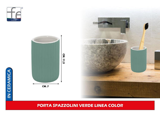 Porta Spazzolini in Plastica e ABS Linea Color, London e Texas - Organizer per Spazzolini da Denti Feridras