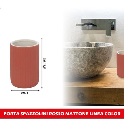 Porta Spazzolini in Plastica e ABS Linea Color, London e Texas - Organizer per Spazzolini da Denti