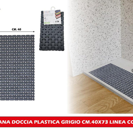 Pedana Doccia Plastica Cm.40X73 Linea Color