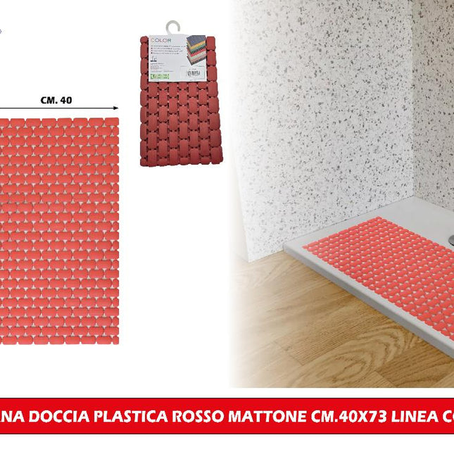 Pedana Doccia Plastica Cm.40X73 Linea Color