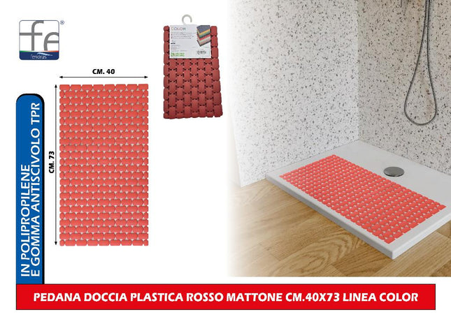 Pedana Doccia Plastica Cm.40X73 Linea Color Feridras