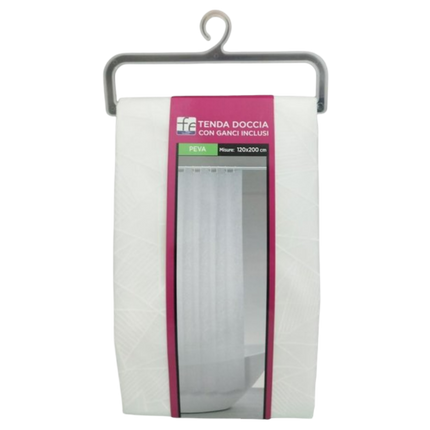 Tenda Doccia In Peva e Tessuto Impermeabile per Bagno con Vari Misure Disponibili Fantasia 1 Feridras