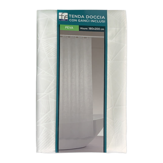 Tenda Doccia In Peva e Tessuto Impermeabile per Bagno con Vari Misure Disponibili