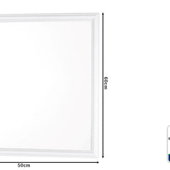 Specchio Cm.50X60 Con Cornice Abs Bianco-8033237825230