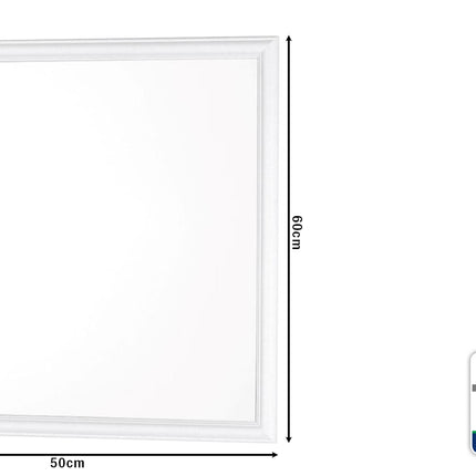 Specchio Cm.50X60 Con Cornice Abs Bianco-8033237825230
