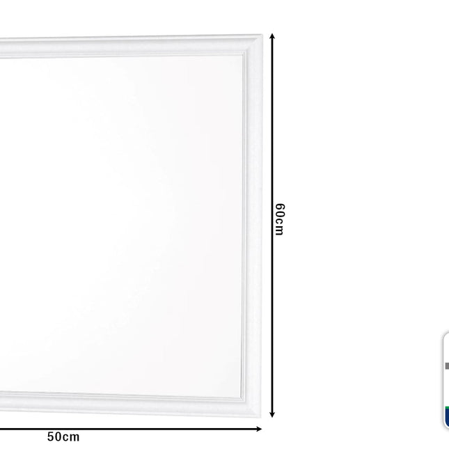 Specchio Cm.50X60 Con Cornice Abs Bianco-8033237825230