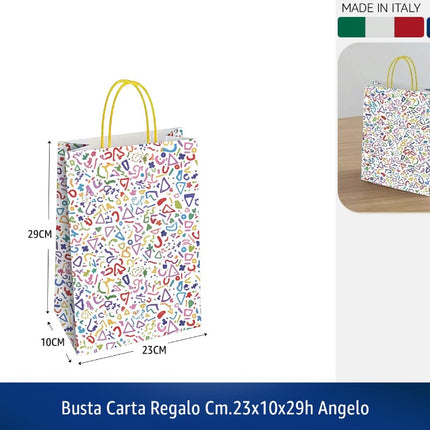Busta Carta Regalo Cm.23X10X29H Angelo Florio