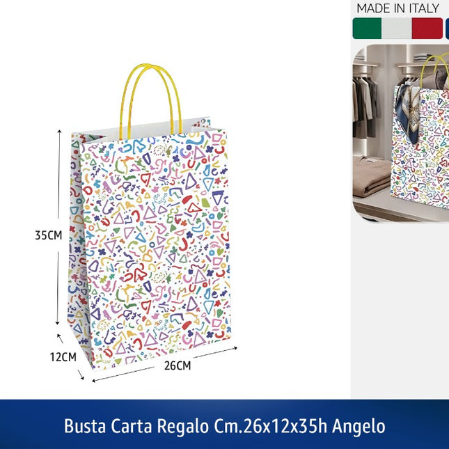 Busta Carta Regalo Cm.26X12X35H Angelo Florio