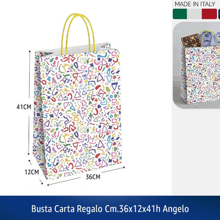 Busta Carta Regalo Cm.36X12X41H Angelo Florio