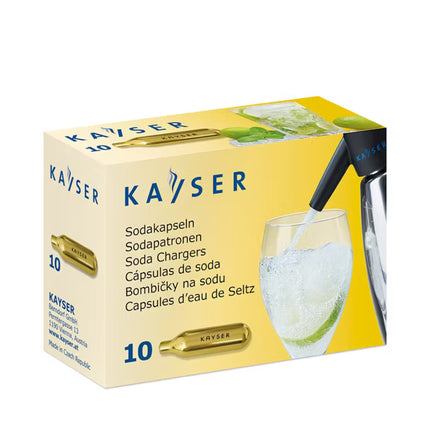 Kayser Ricarica Siphon, 7.5 G Co2 (E290), Set Da 10 Pezzi