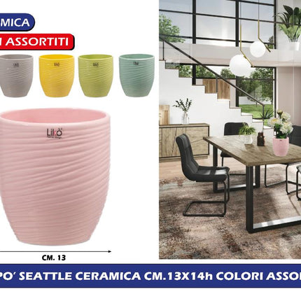 Franco CASPO' CERAMICA SEATTLE CM.13X14h COLORI ASSORTITI Franco