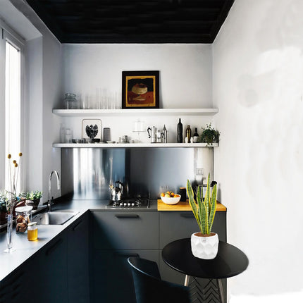 Franco Caspo' Vaso in Ceramica Martellato Bianco CM.12,2x9,8h – Eleganza, Arredo Moderno, per Piante Franco