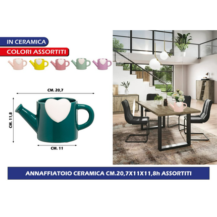 Franco VASO CASPO' ANNAFFIATOIO CERAMICA CM.20,7X11X11,8h ASSORTITI Franco