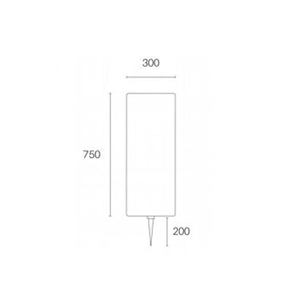Faretto Con Struttura In Resina Ad Alta Resistenza Cavo Di Alimentazione H05Rn-F 3G1 Lungo 2M Pressacavo In Entrata Pg9 Picchetto Di Supporto Incluso