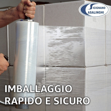 Casalinghi Sicignano Film Estensibile Manuale Trasparente per Imballaggi 1-3-6 Bobine 2,6kg 50cm Anima Ø4,7cm Casalinghi Sicignano