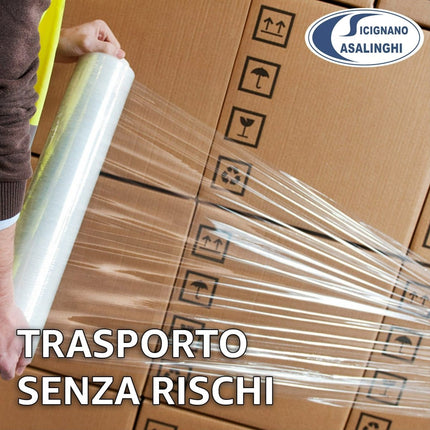 Casalinghi Sicignano Film Estensibile Manuale Trasparente per Imballaggi 1-3-6 Bobine 2,6kg 50cm Anima Ø4,7cm Casalinghi Sicignano