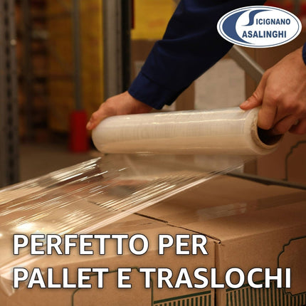Casalinghi Sicignano Film Estensibile Manuale Trasparente per Imballaggi 1-3-6 Bobine 2,6kg 50cm Anima Ø4,7cm Casalinghi Sicignano