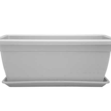Fioriera Anthea Grande Rettangolare Con Sottovaso 80-100 Cm