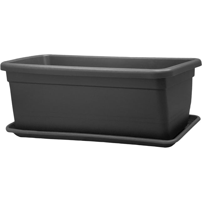 Fioriera Anthea Grande Rettangolare Con Sottovaso 80-100 Cm
