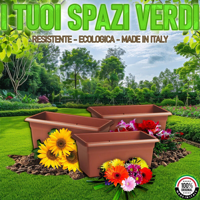 Stefanplast Fioriera Mediterraneo Plastica Terracotta