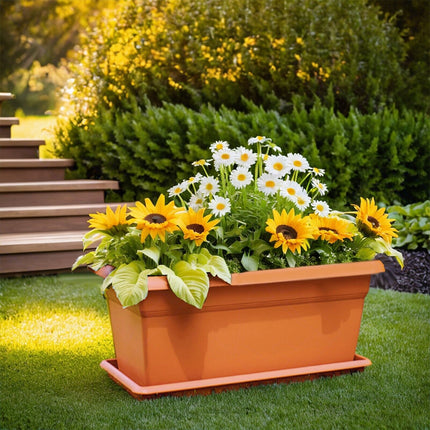Stefanplast Fioriera Mediterraneo Plastica Terracotta