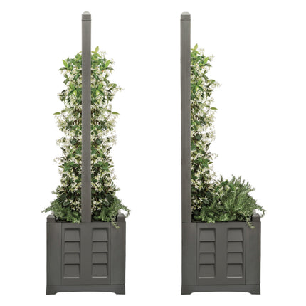 Bama Fioriera Separè Resina 120L Per Giardino Piante Fiori