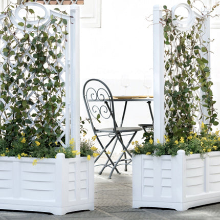 Bama Fioriera Separè Resina 120L Per Giardino Piante Fiori