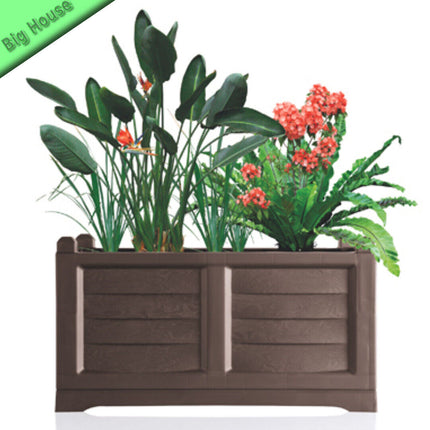 Bama Fioriera In Resina Arredo 80Cm Giardino Per Piante Fiori Grande Elegante