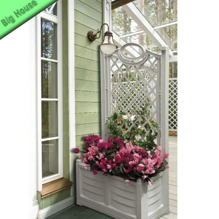 Bama Fioriera In Resina Arredo 80Cm Giardino Per Piante Fiori Grande Elegante