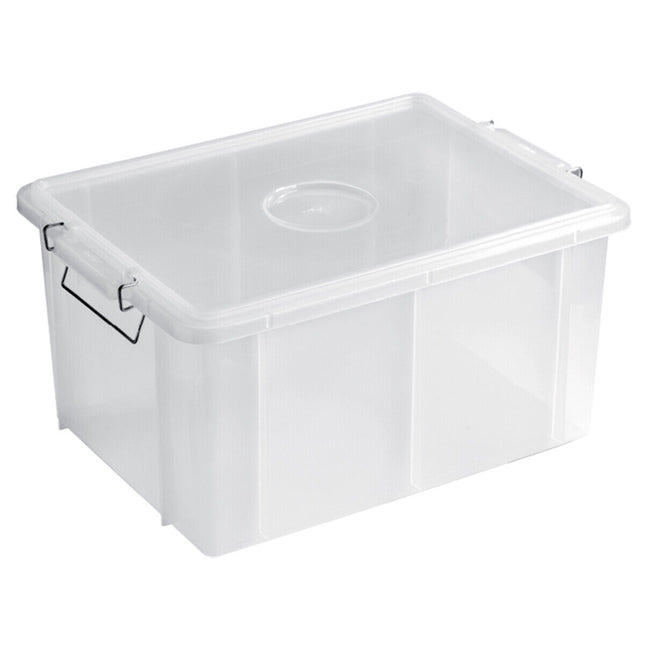 Giganplast Food Box Contenitore Con Coperchio Per Alimenti In Plastica Bianco E Trasparente