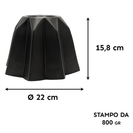 Stampo Per Pandoro In Alluminio Antiaderente Professionale Gr.800 Forma Perfetta, Cottura Uniforme Per Pasticceria O Casa