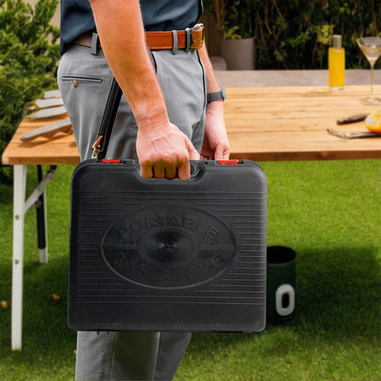 Fornello Gas Bistrò Portatile Cartuccia Inclusa Campeggio Giardino Outdoor