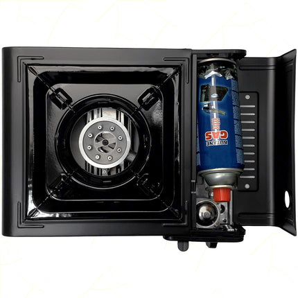Fornello Gas Bistrò Portatile Cartuccia Inclusa Campeggio Giardino Outdoor