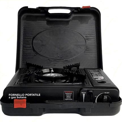 Fornello Gas Bistrò Portatile Cartuccia Inclusa Campeggio Giardino Outdoor