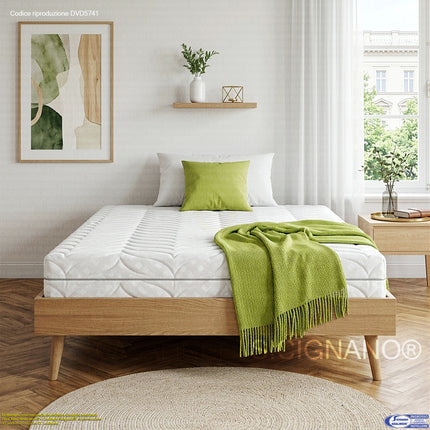 Materasso FACILE H20 cm in AirFoam Firm – Sfoderabile, Antistatico e Anallergico | 100% Made in Italy Casalinghi Sicignano