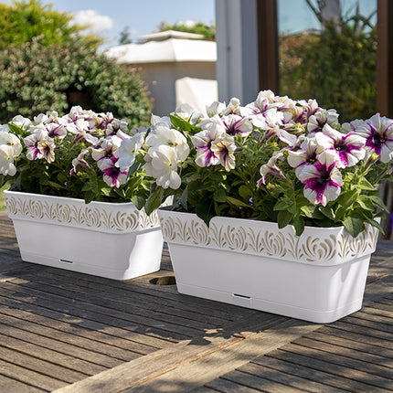 Stefanplast Balconetta Opera Con Decoro Gaia In Misure Cm.50 E Cm.30 Varie Colorazioni