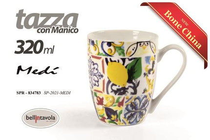 Tazza Latte Mug Ml.320 Dec. Limoni Gicos